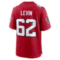 A.Falcons #62 Corey Levin Red Team Game Stitched Football Jerseys