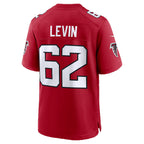 A.Falcons #62 Corey Levin Red Team Game Stitched Football Jerseys