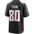 A.Falcons #80 Andre Rison Black Game Retired Player Stitched Football Jerseys