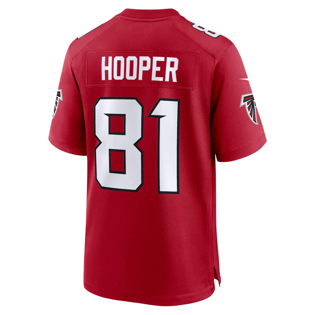 A.Falcons #81 Austin Hooper Red Team Game Stitched Football Jerseys