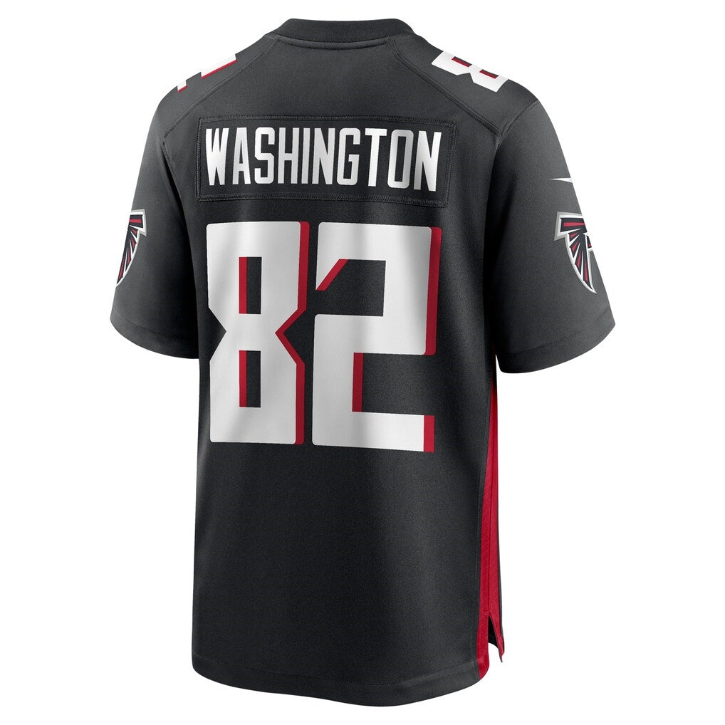 A.Falcons #82 Casey Washington Black Team Game Stitched Football Jerseys