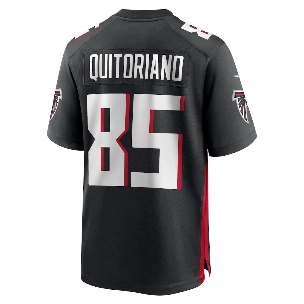 A.Falcons #85 Teagan Quitoriano Black Team Game Stitched Football Jerseys