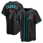 Arizona Diamondbacks #7 Corbin Carroll Puhics Black Alternate Replica Stitched Baseball Jersey