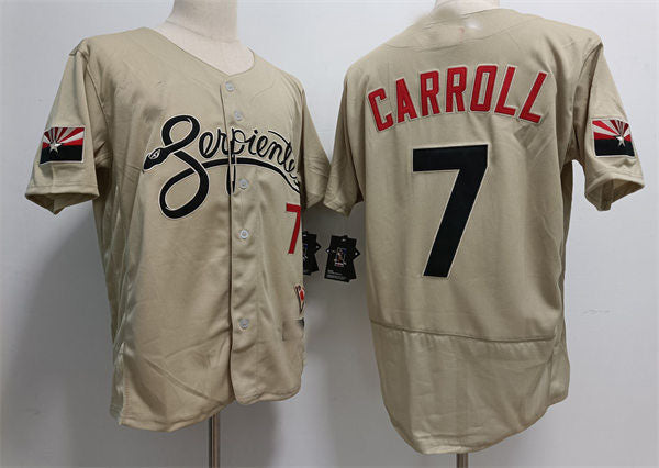 Arizona Diamondbacks #7 Corbin Carroll Puhics Tan City Connect Baseball Jersey