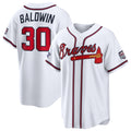 Atlanta Braves #30 Drake Baldwin 2026 All-Star Game White Replica Stitched Baseball Jerseys