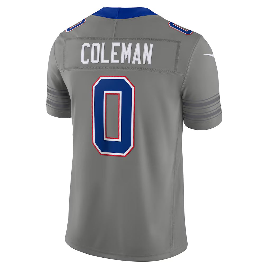 B.Bills #0 Keon Coleman Gray Nickel City Vapor F.U.S.E. Limited Stitched Football Jerseys
