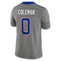 B.Bills #0 Keon Coleman Gray Nickel City Vapor F.U.S.E. Limited Stitched Football Jerseys
