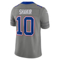 B.Bills #10 Khalil Shakir Gray Nickel City Vapor F.U.S.E. Limited Stitched Football Jerseys