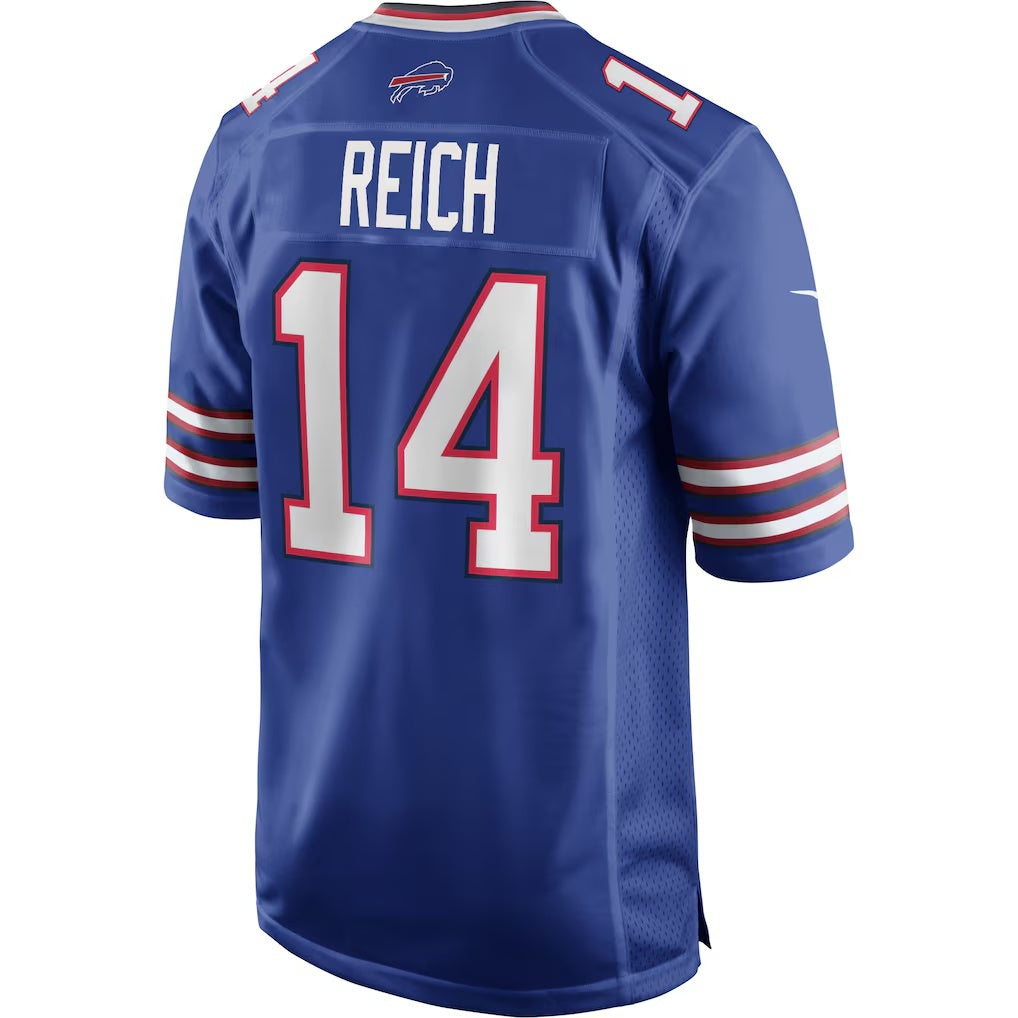 B.Bills #14 Frank Reich Royal Game Retired Player Stitched Football Jerseys