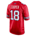 B.Bills #18 Amari Cooper Red Alternate Game Stitched Football Jerseys