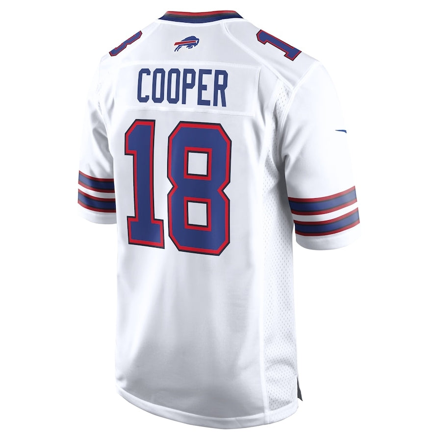 B.Bills #18 Amari Cooper White Game Stitched Football Jerseys