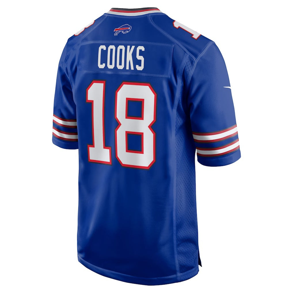 B.Bills #18 Brandin Cooks Royal Team Game Stitched Football Jerseys