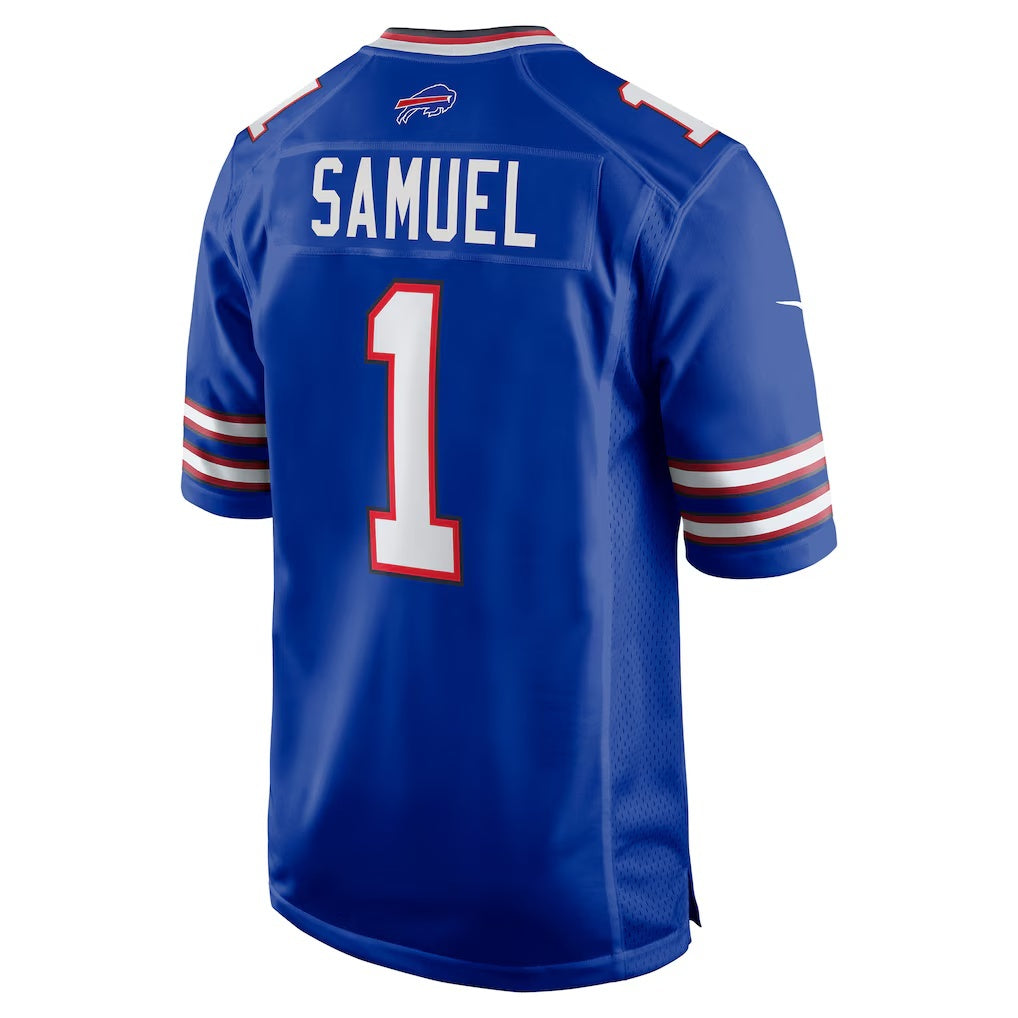 B.Bills #1 Curtis Samuel Royal Game Stitched Football Jerseys