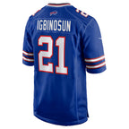 B.Bills #21 Davison Igbinosun Royal Team Game Stitched Football Jerseys