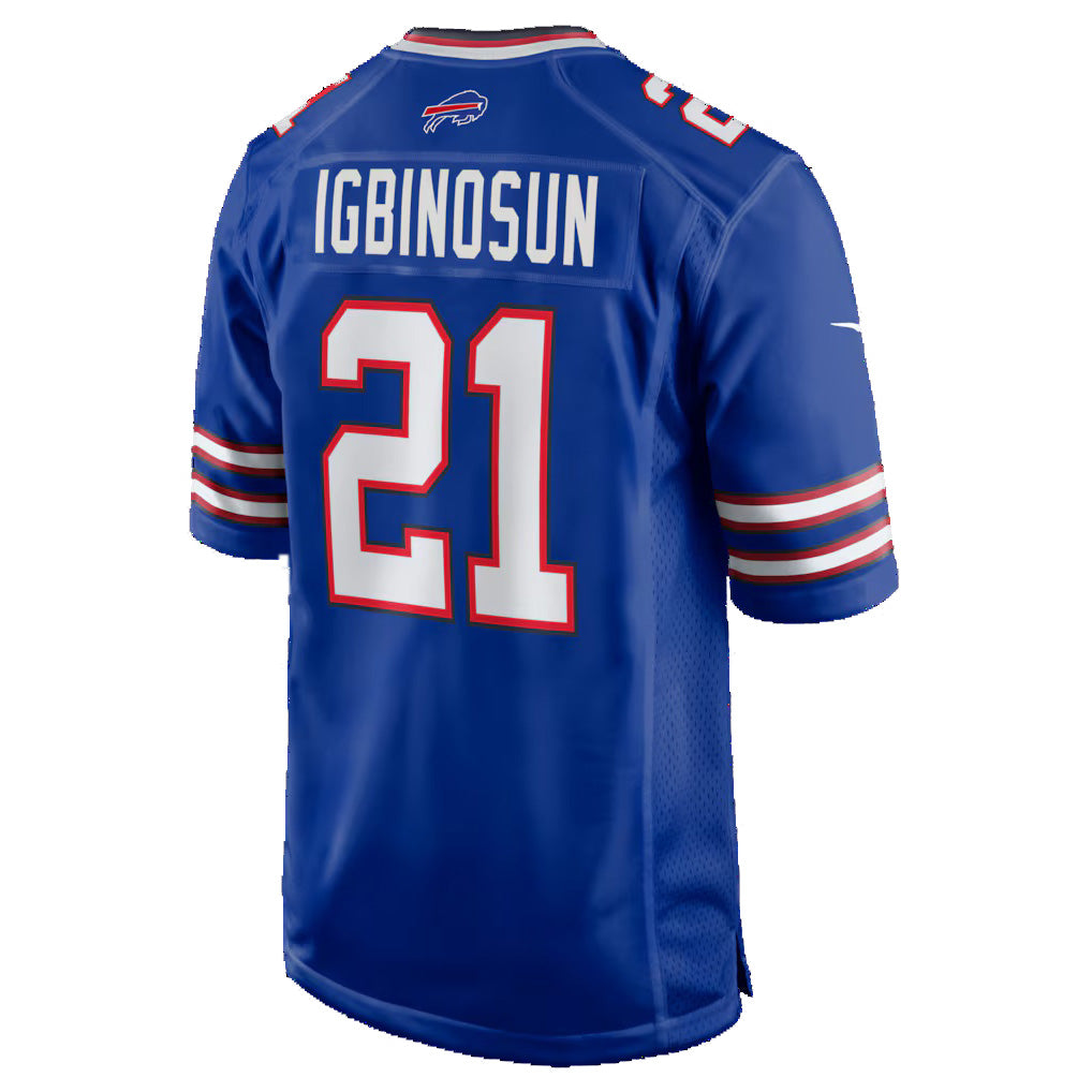 B.Bills #21 Davison Igbinosun Royal Team Game Stitched Football Jerseys