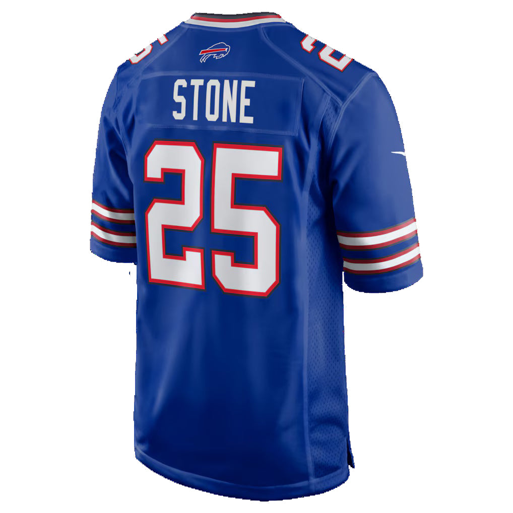 B.Bills #25 Geno Stone Royal Team Game Stitched Football Jerseys