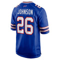 B.Bills #26 Ty Johnson Royal Team Game Stitched Football Jerseys
