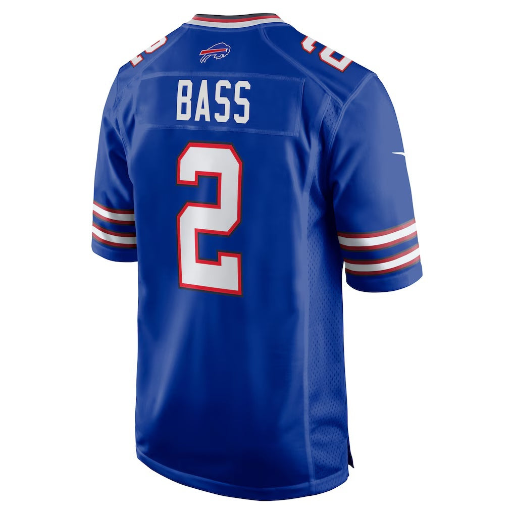 B.Bills #2 Tyler Bass Royal Game Player Stitched Football Jerseys