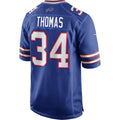 B.Bills #34 Thurman Thomas Royal Game Retired Player Stitched Football Jerseys
