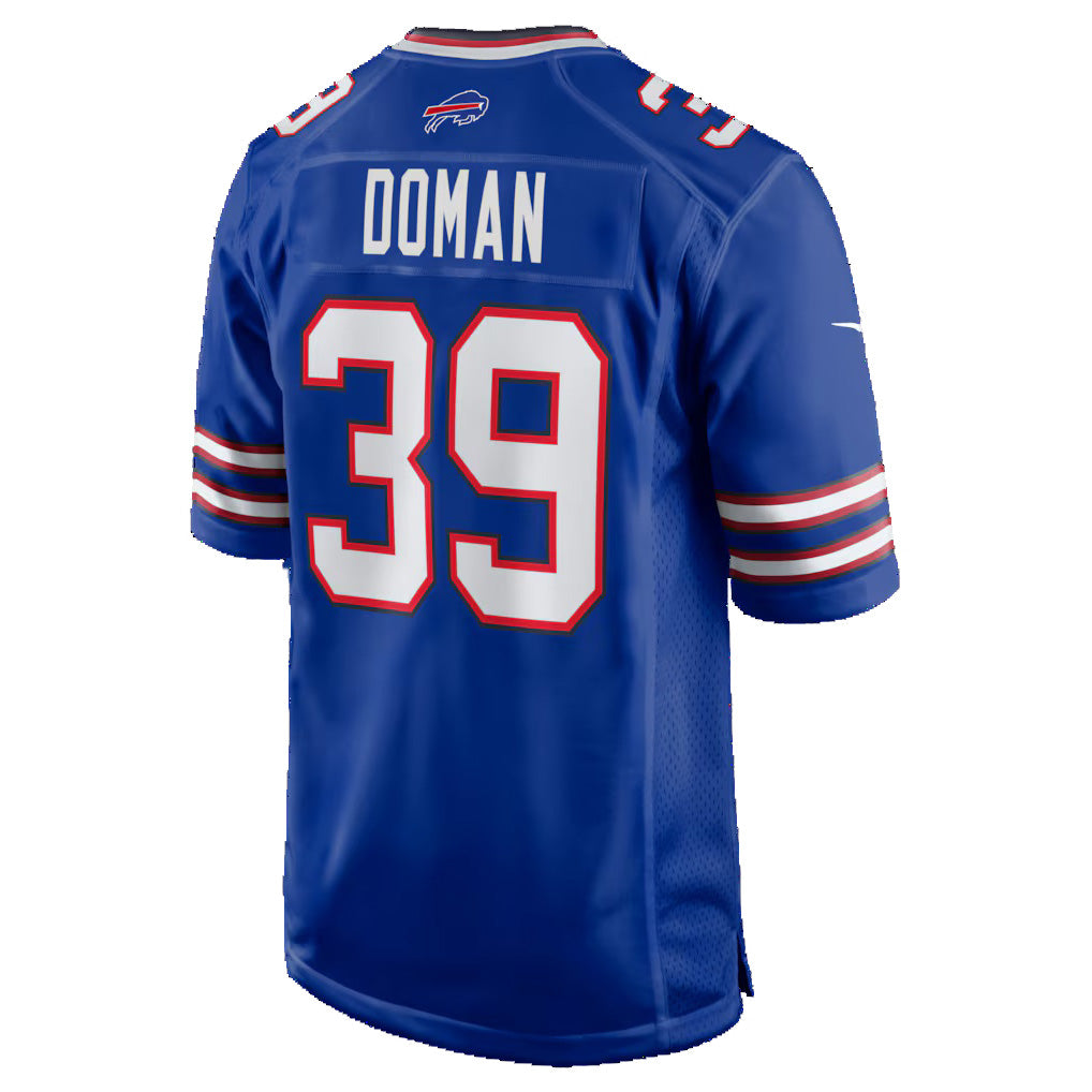 B.Bills #39 Tommy Doman Royal Team Game Stitched Football Jerseys