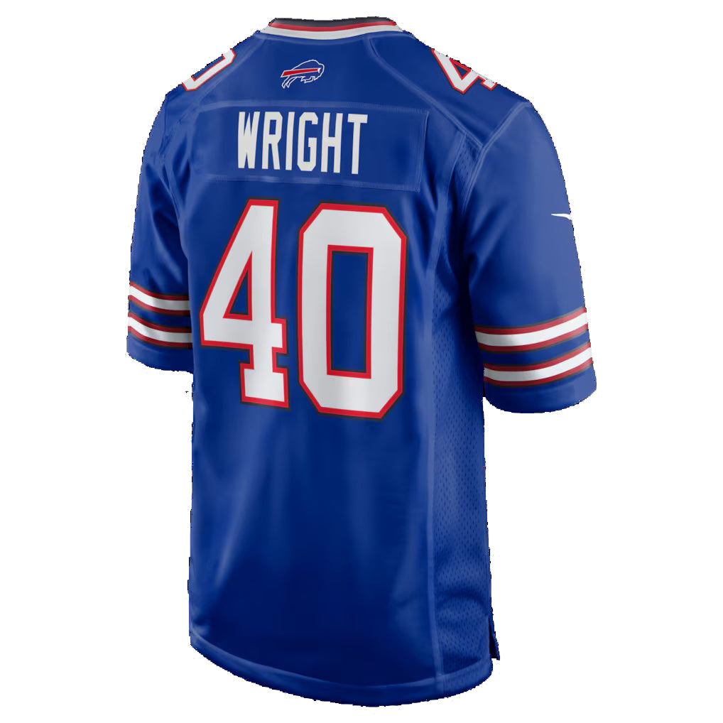 B.Bills #40 Matthew Wright Royal Team Game Stitched Football Jerseys
