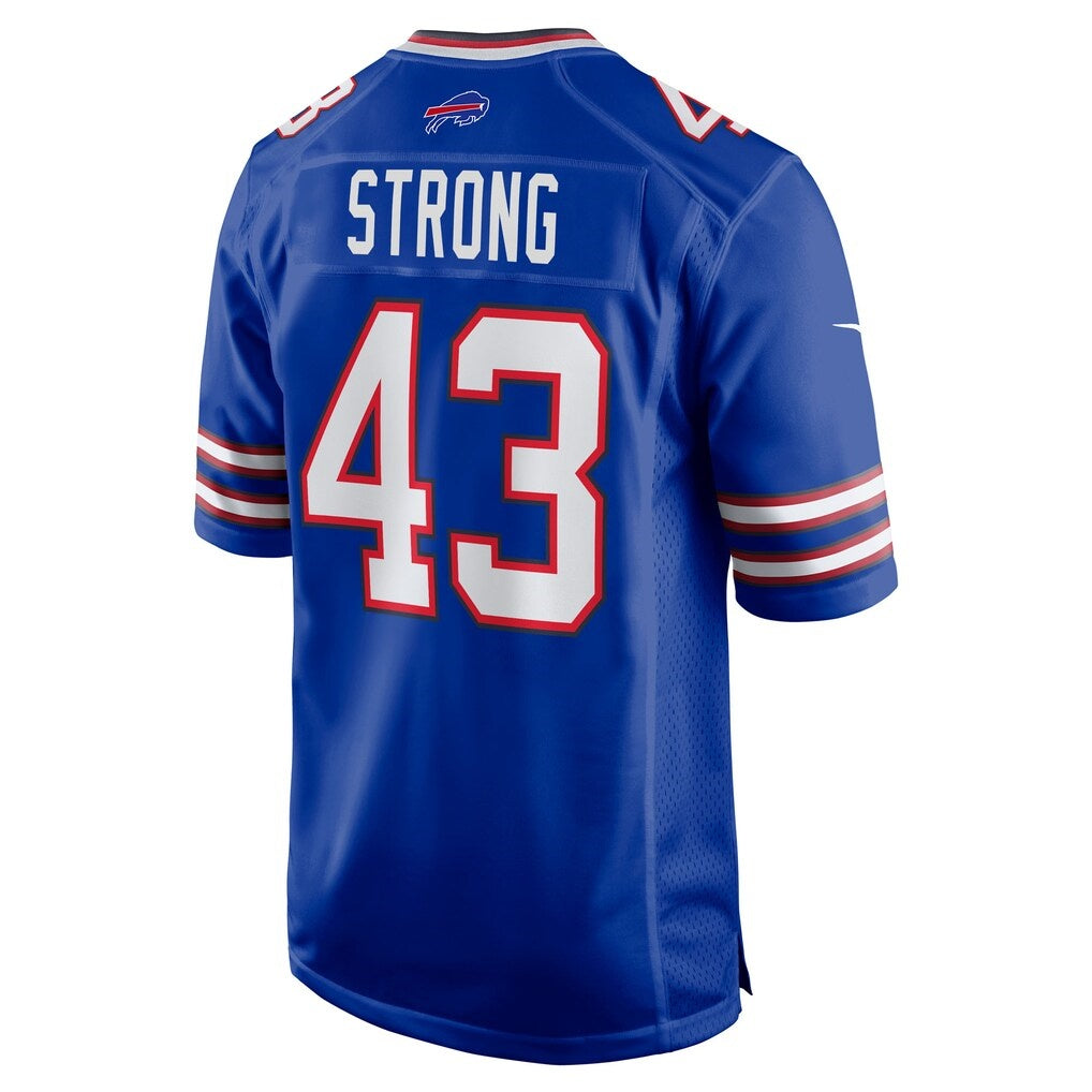 B.Bills #43 Dorian Strong Royal Team Game Stitched Football Jerseys