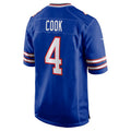 B.Bills #4 James Cook Royal Team Game Stitched Football Jerseys