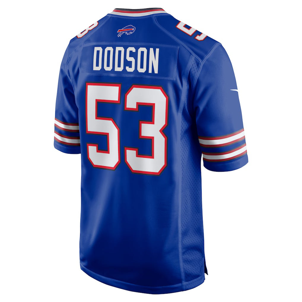B.Bills #53 Tyrel Dodson Royal Game Player Stitched Football Jerseys
