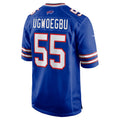 B.Bills #55 David Ugwoegbu Royal Game Stitched Football Jerseys