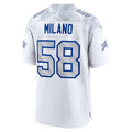 B.Bills #58 Matt Milano 2025 Rivalries Collection Game Stitched Football Jerseys - White