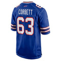 B.Bills #63 Austin Corbett Royal Team Game Stitched Football Jerseys