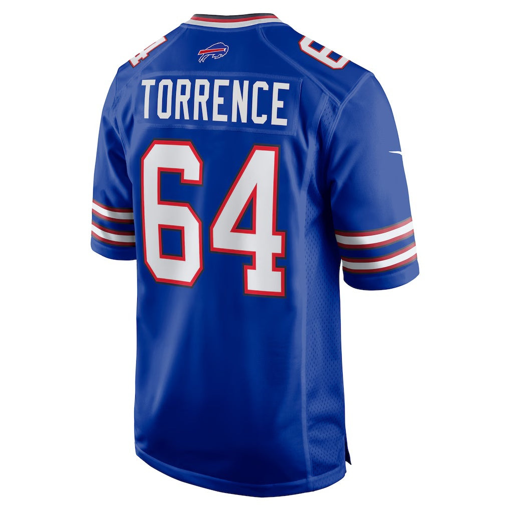 B.Bills #64 O'Cyrus Torrence Royal Home Game Stitched Football Jerseys