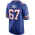 B.Bills #67 Kent Hull Royal Game Retired Player Stitched Football Jerseys
