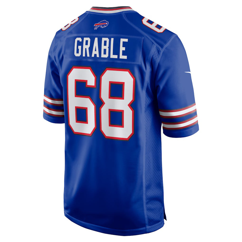 B.Bills #68 Tylan Grable Royal Game Stitched Football Jerseys