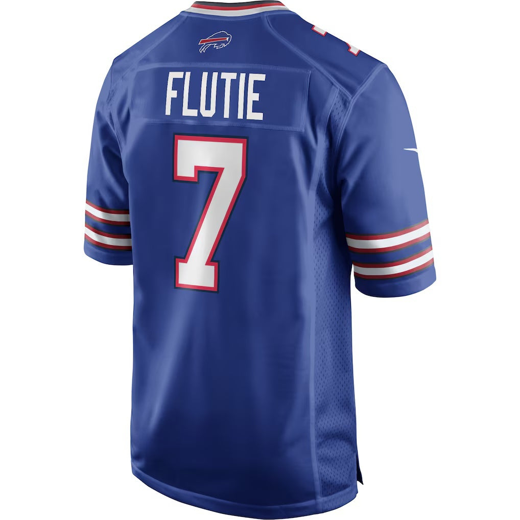 B.Bills #7 Doug Flutie Royal Game Retired Player Stitched Football Jerseys