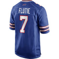 B.Bills #7 Doug Flutie Royal Game Retired Player Stitched Football Jerseys