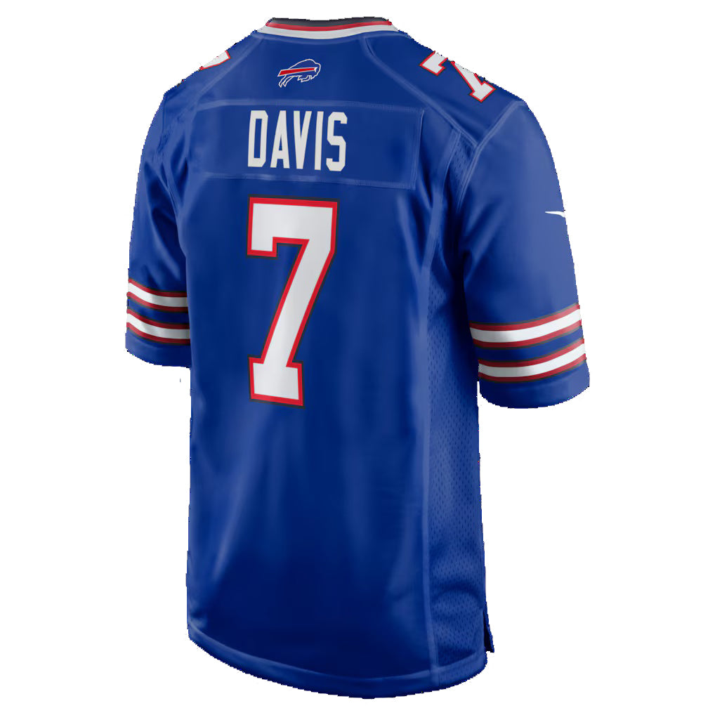 B.Bills #7 Ray Davis Royal Team Game Stitched Football Jerseys