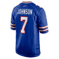 B.Bills #7 Taron Johnson Royal Game Stitched Football Jerseys