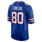 B.Bills #80 Max Tomczak Royal Team Game Stitched Football Jerseys