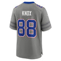 B.Bills #88 Dawson Knox Gray Nickel City Game Stitched Football Jerseys