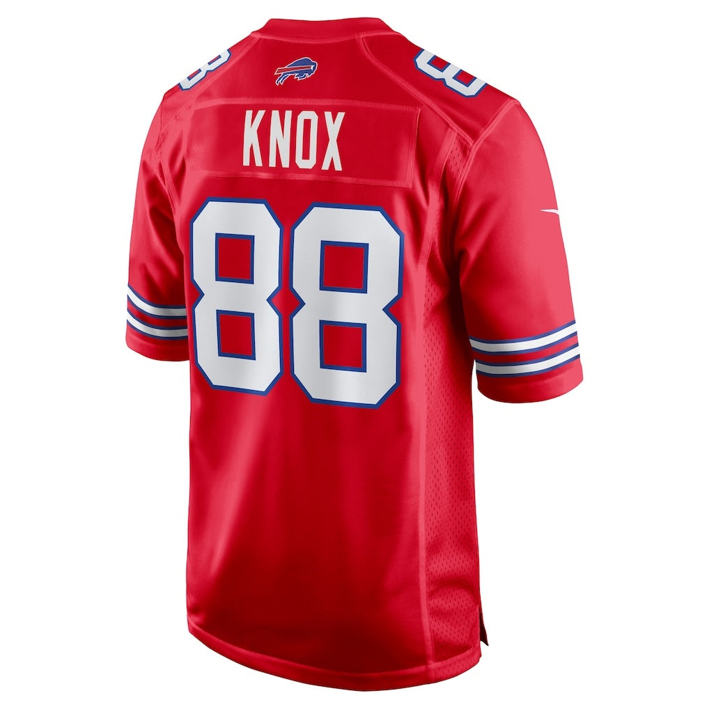 B.Bills #88 Dawson Knox Red Alternate Game Stitched Football Jerseys