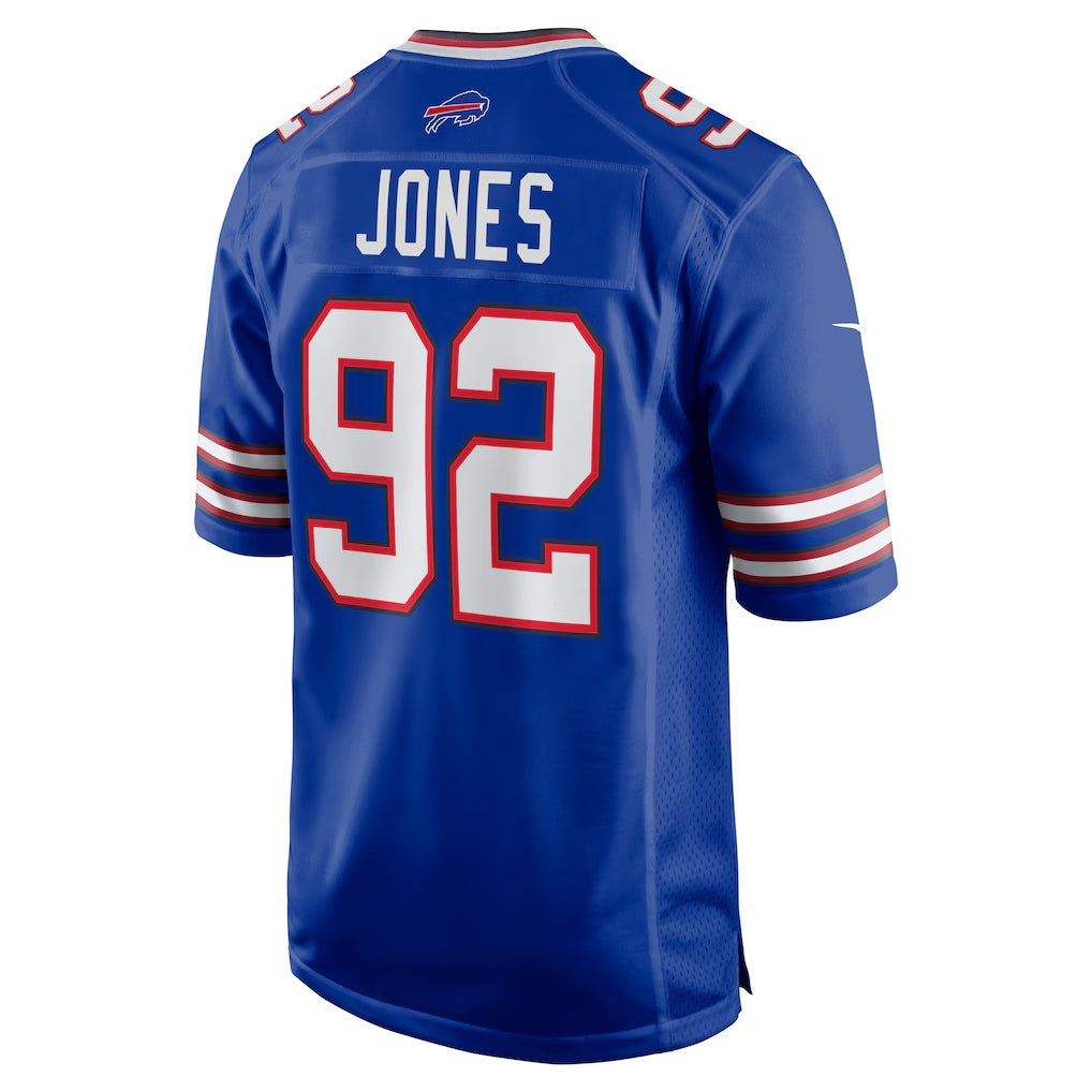 B.Bills #92 DaQuan Jones Royal Game Player Stitched Football Jerseys