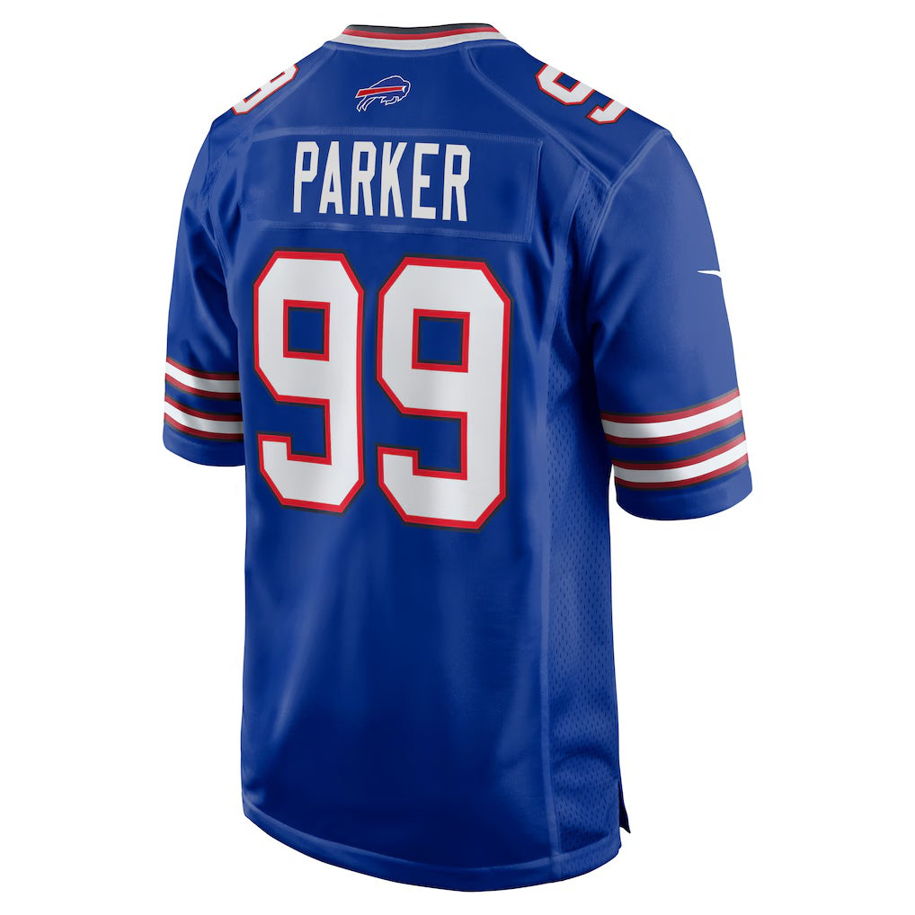 B.Bills #99 T.J. Parker Royal Game Stitched Football Jerseys