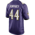 B.Ravens #44 Marlon Humphrey Purple Game Stitched Football Jerseys
