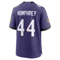 B.Ravens #44 Marlon Humphrey Purple Team Game Stitched Football Jerseys