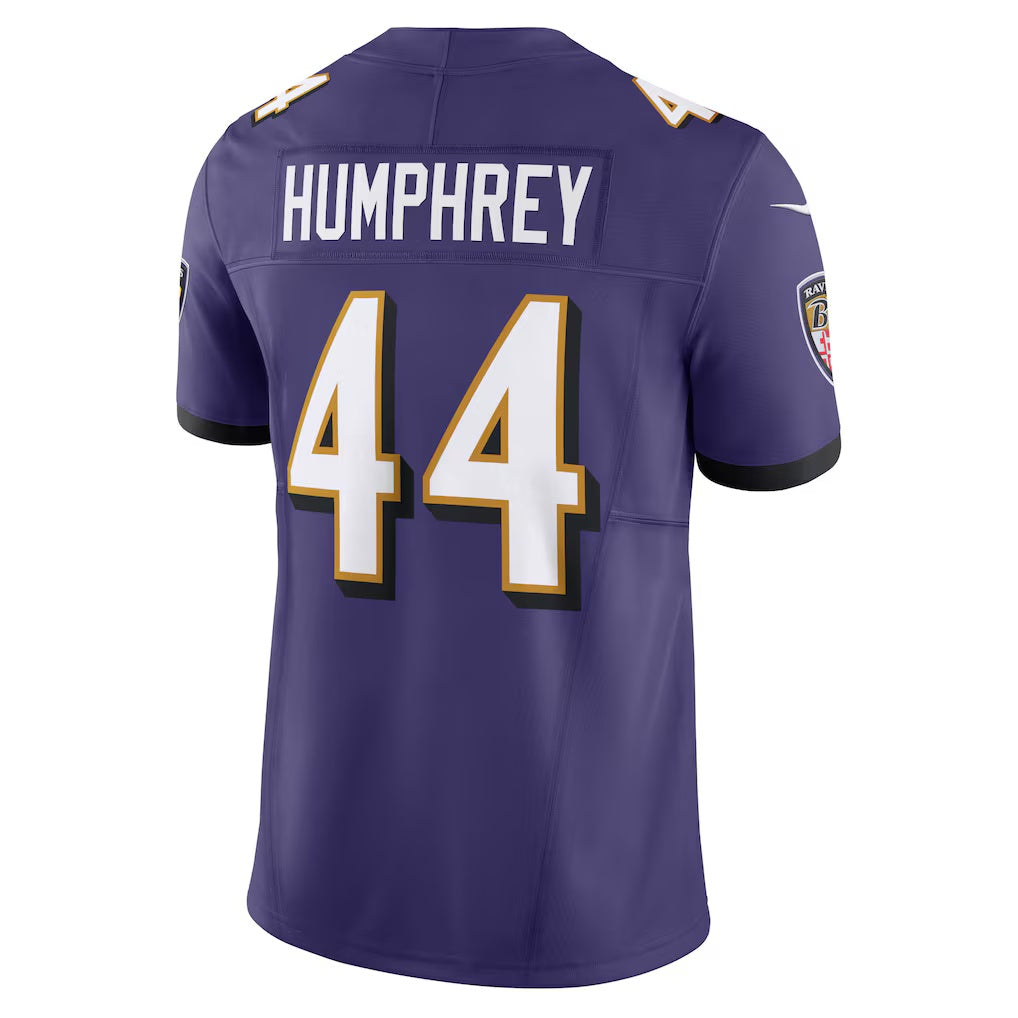 B.Ravens #44 Marlon Humphrey Purple Vapor F.U.S.E. Limited Stitched Football Jerseys