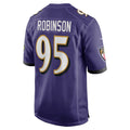 B.Ravens #95 Tavius Robinson Purple Team Game Stitched Football Jerseys