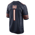 C.Bears Number #1 Dad Navy Game Stitched Football Jerseys