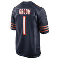 C.Bears Number #1 Groom Navy Game Stitched Football Jerseys