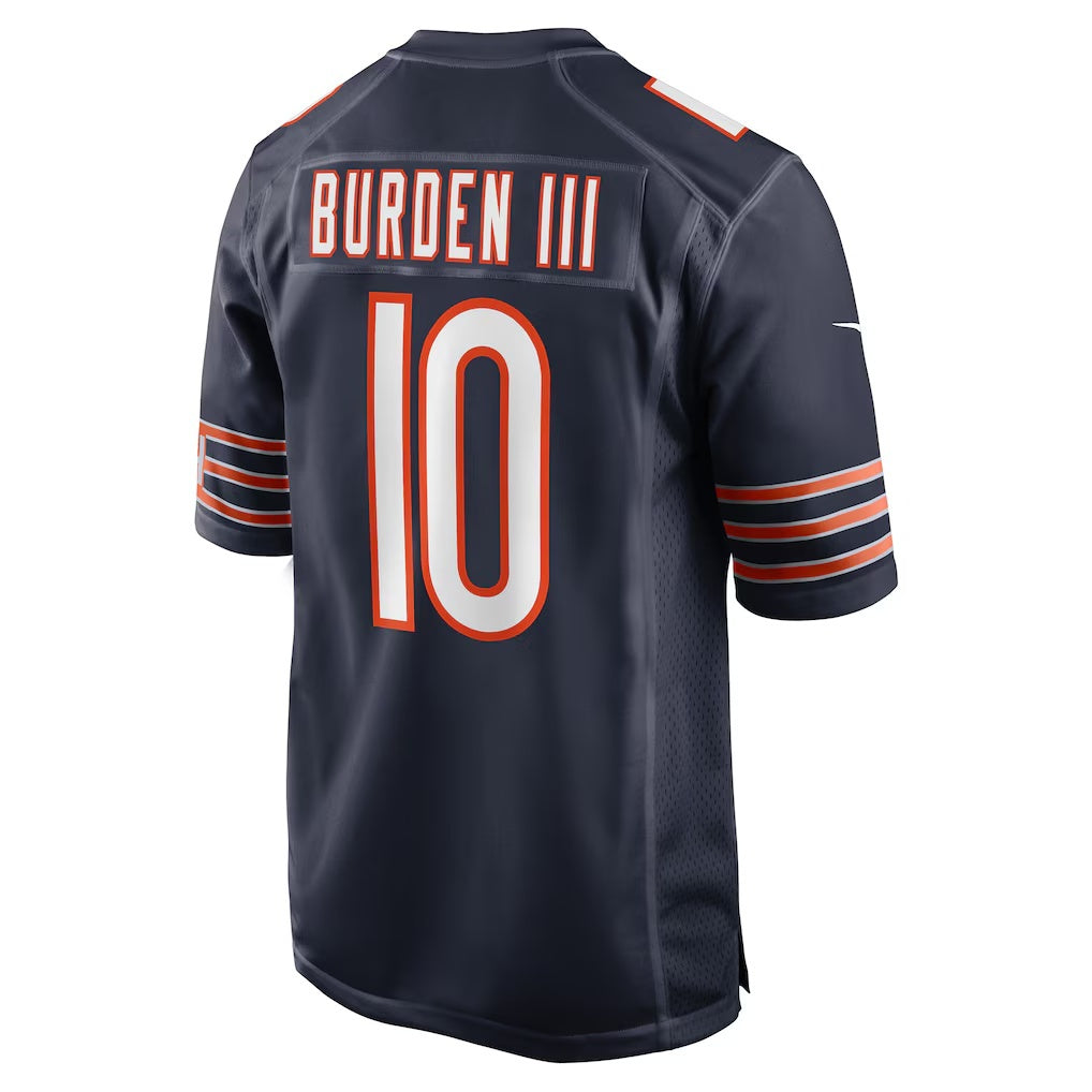 C.Bears #10 Luther Burden III Navy Team Game Stitched Football Jerseys